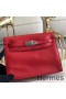 Hermes Kelly Danse Handmade Bag In Red Swift Leather