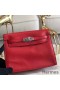 Hermes Kelly Danse Handmade Bag In Red Swift Leather