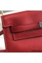 Hermes Kelly Danse Handmade Bag In Red Swift Leather