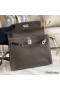 Hermes Kelly Danse Handmade Bag In Taupe Swift Leather
