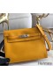 Hermes Kelly Danse Handmade Bag In Yellow Swift Leather