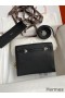 Hermes Kelly Danse II Bag In Black Evercolor Calfskin