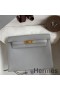 Hermes Kelly Danse II Bag In Blue Glacier Evercolor Calfskin