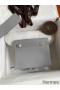 Hermes Kelly Danse II Bag In Blue Glacier Evercolor Calfskin