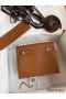 Hermes Kelly Danse II Bag In Gold Evercolor Calfskin