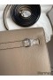 Hermes Kelly Danse II Bag In Gris Tourterelle Evercolor Calfskin