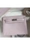 Hermes Kelly Danse II Bag In Mauve Pale Evercolor Calfskin