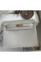 Hermes Kelly Danse II Bag In Pearl Grey Evercolor Calfskin