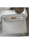 Hermes Kelly Danse II Bag In Pearl Grey Evercolor Calfskin