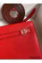 Hermes Kelly Danse II Bag In Red Evercolor Calfskin