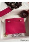 Hermes Kelly Danse II Bag In Rose Mexico Evercolor Calfskin