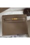 Hermes Kelly Danse II Bag In Taupe Evercolor Calfskin