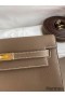 Hermes Kelly Danse II Bag In Taupe Evercolor Calfskin