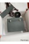 Hermes Kelly Danse II Bag In Vert Amande Evercolor Calfskin