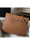 Hermes Kelly Depeche 34 Briefcase In Brown Calfskin