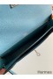 Hermes Kelly Depeches 25 Pouch in Blue Jean Epsom Calfskin