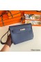 Hermes Kelly Depeches 25 Pouch in Blue Saphir Epsom Calfskin