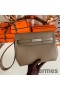 Hermes Kelly Depeches 25 Pouch in Taupe Epsom Calfskin