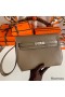 Hermes Kelly Depeches 25 Pouch in Taupe Epsom Calfskin