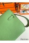 Hermes Kelly Depeches 25 Pouch in Vert Criquet Epsom Calfskin