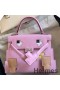 Hermes Kelly Doll Picto Bag in Mauve Sylvestre Epsom Calfskin