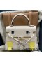 Hermes Kelly Doll Picto Bag in Nata Epsom Calfskin