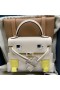 Hermes Kelly Doll Picto Bag in Nata Epsom Calfskin