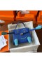 Hermes Kelly Doll Quelle Idole Bag in Blue Swift Calfskin