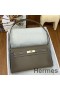 Hermes Kelly Elan Handmade Bag In Taupe Chevre Mysore Leather