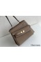 Hermes Kelly En Desordre 20 Handmade Bag In Taupe Epsom Calfskin