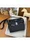 Hermes Kelly Messenger Bag in Black Clemence Leather