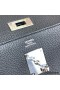 Hermes Kelly Messenger Bag in Black Clemence Leather