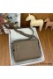 Hermes Kelly Messenger Bag in Taupe Clemence Leather