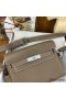 Hermes Kelly Messenger Bag in Taupe Clemence Leather