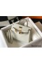 Hermes Kelly Mini II Bag In Beton Embossed Crocodile Leather