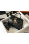 Hermes Kelly Mini II Bag In Black Embossed Crocodile Leather