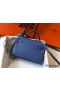 Hermes Kelly Mini II Bag In Blue Agate Epsom Leather GHW
