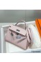 Hermes Kelly Mini II Bag In Mauve Pale Epsom Leather PHW