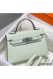 Hermes Kelly Mini II Bag In Vert Fizz Epsom Leather PHW