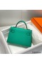 Hermes Kelly Mini II Bag In Vert Jade Epsom Leather GHW