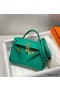 Hermes Kelly Mini II Bag In Vert Jade Epsom Leather GHW