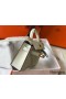 Hermes Kelly Mini II Bag In White Epsom Leather GHW
