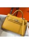 Hermes Kelly Mini II Bag In Yellow Epsom Leather GHW