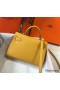Hermes Kelly Mini II Bag In Yellow Epsom Leather GHW