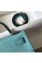 Hermes Kelly Mini II Handmade Bag In Blue Atoll Crocodile Embossed Leather