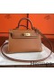 Hermes Kelly Mini II Handmade Bag In Gold Epsom Leather