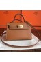 Hermes Kelly Mini II Handmade Bag In Gold Epsom Leather