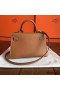 Hermes Kelly Mini II Handmade Bag In Gold Epsom Leather