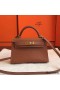 Hermes Kelly Mini II Handmade Bag In Gold Swift Calfskin