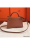 Hermes Kelly Mini II Handmade Bag In Gold Swift Calfskin